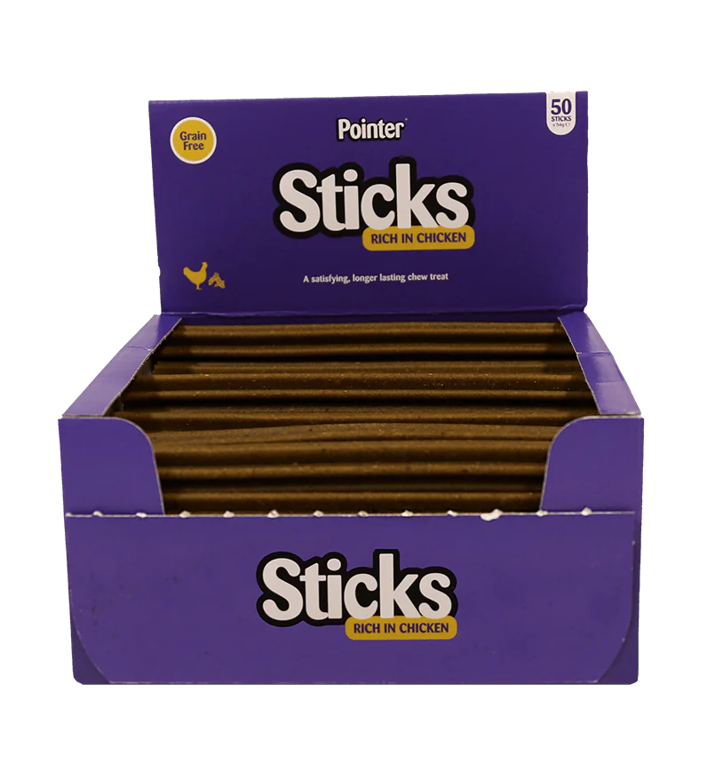 Pointer Sticks Grain-Free Chewy Dog Treats (18.5cm) – 4 Flavour Options