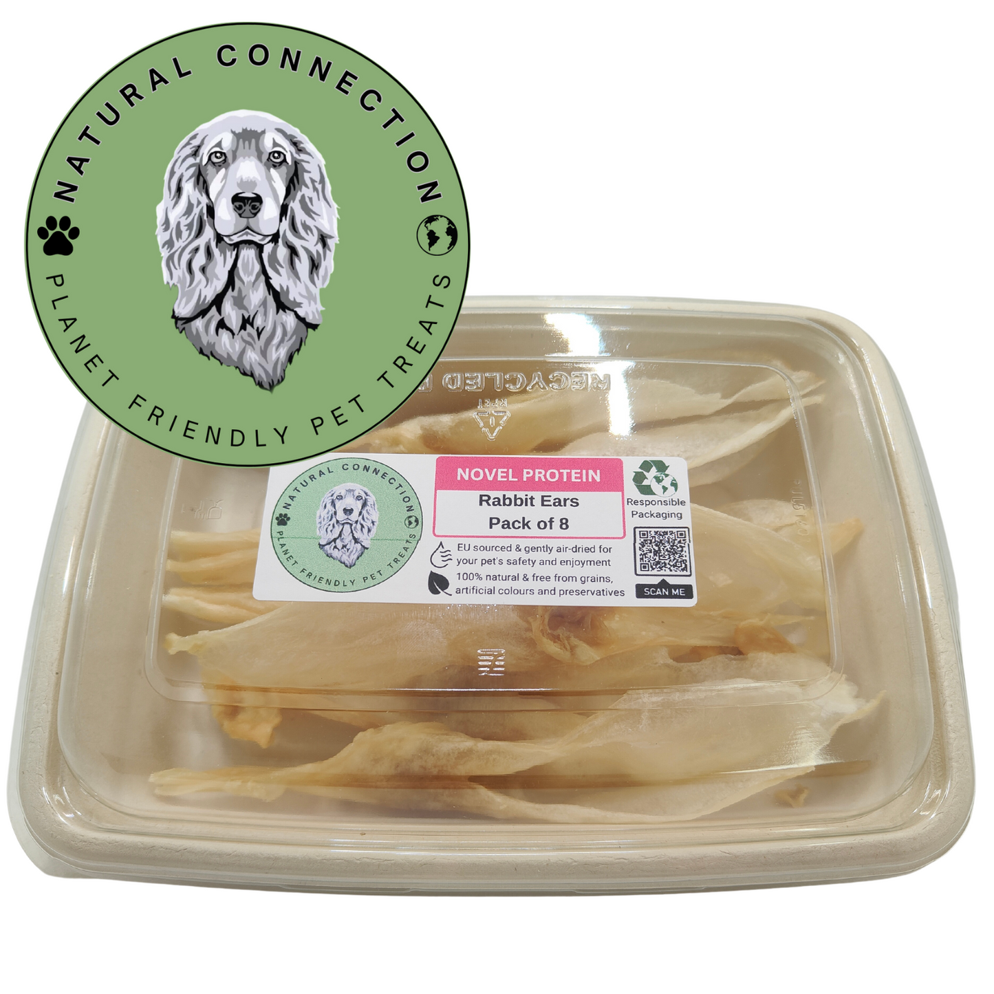 Rabbit Ears | Wholesome, Healthy Dog Chew by Natural Connection