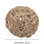 Rosewood Seagrass Fun Ball Large - Natural Chew Toy for Small Pets