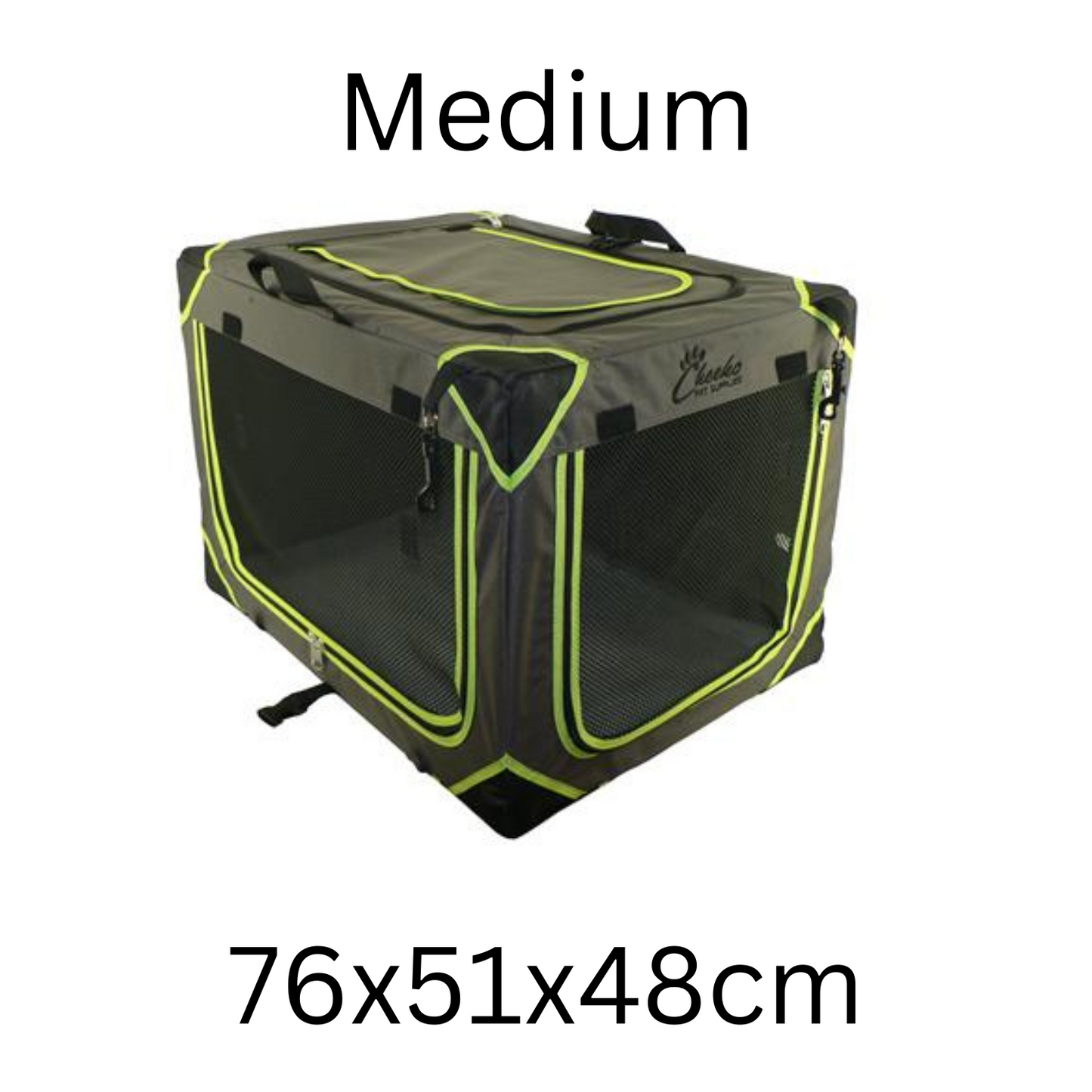 Cheeko Easy Up Fabric Kennel | Portable Dog Crate | Travel & Home