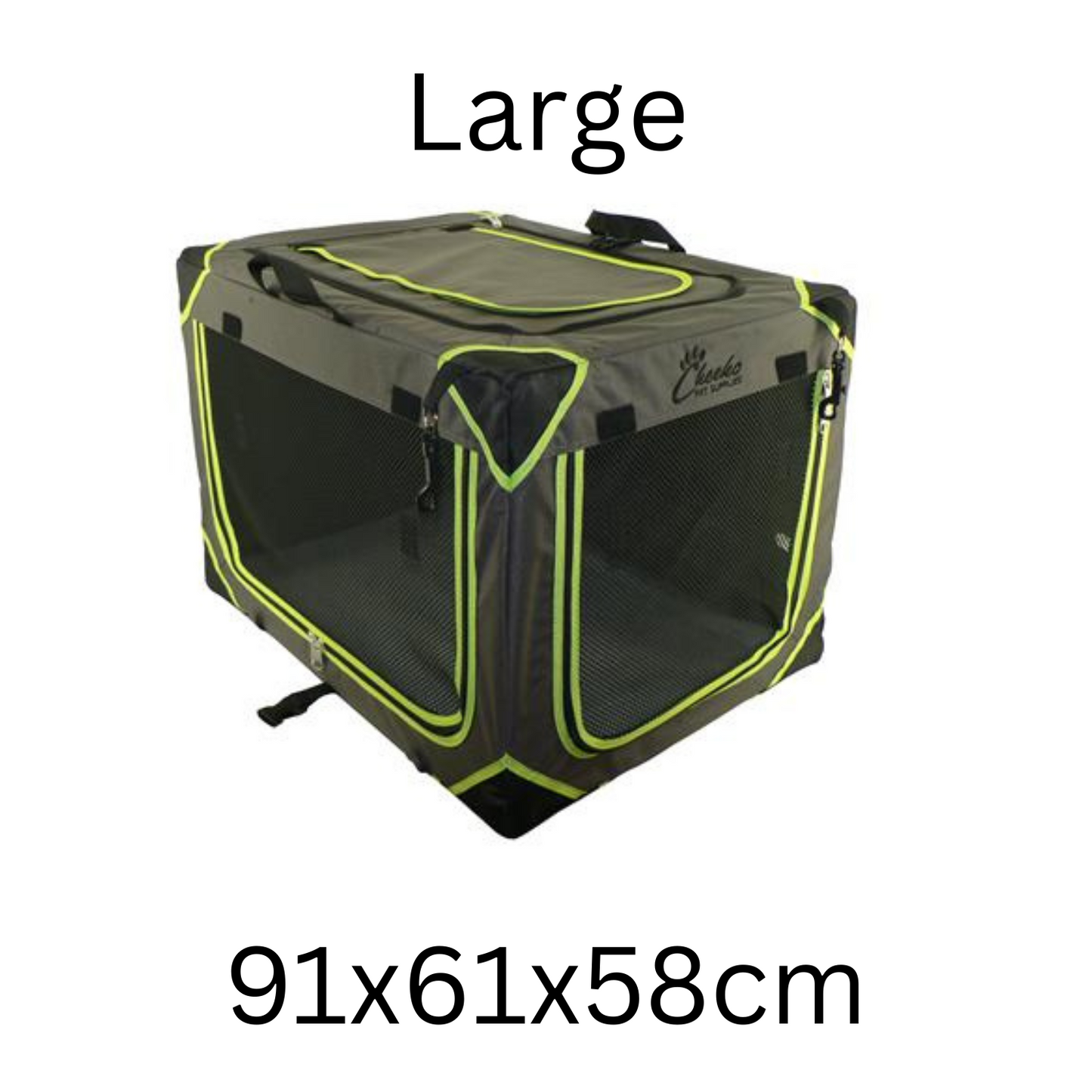 Cheeko Easy Up Fabric Kennel | Portable Dog Crate | Travel & Home