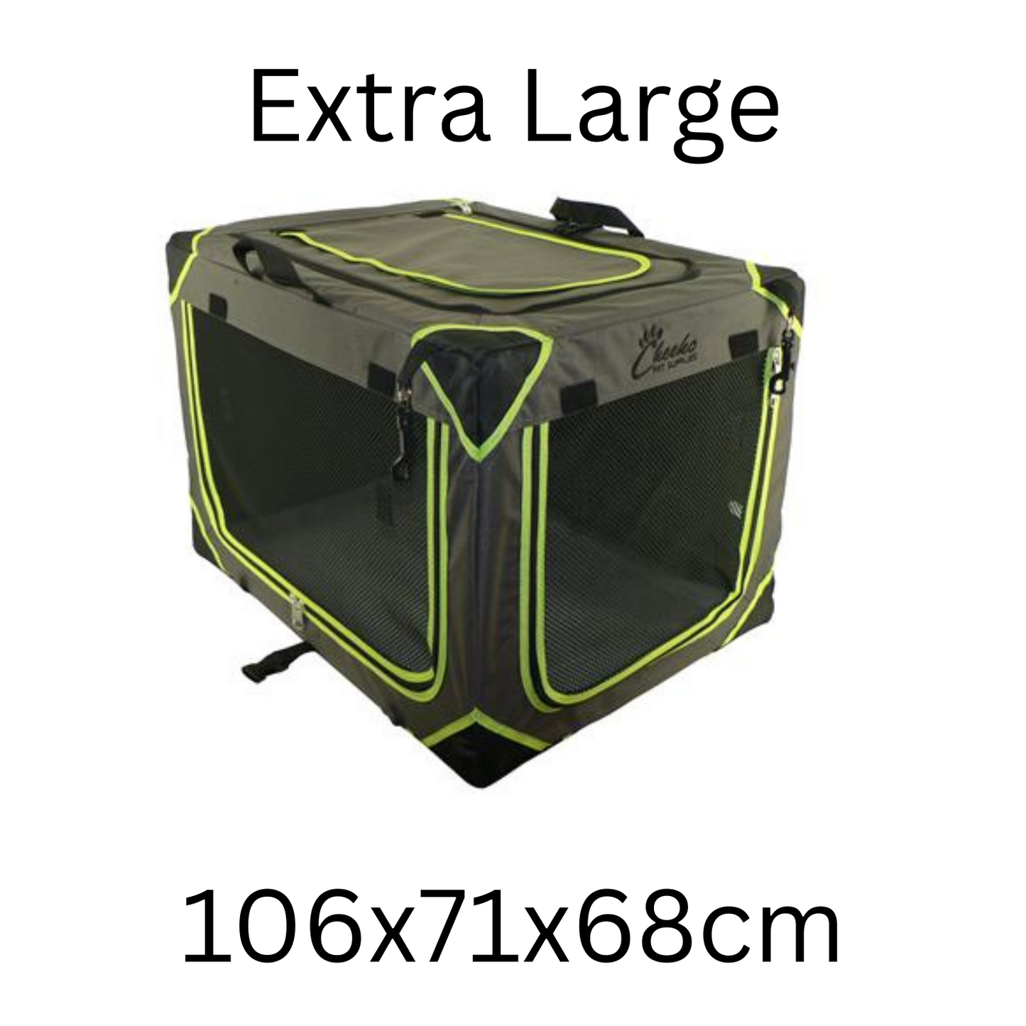 Cheeko Easy Up Fabric Kennel | Portable Dog Crate | Travel & Home