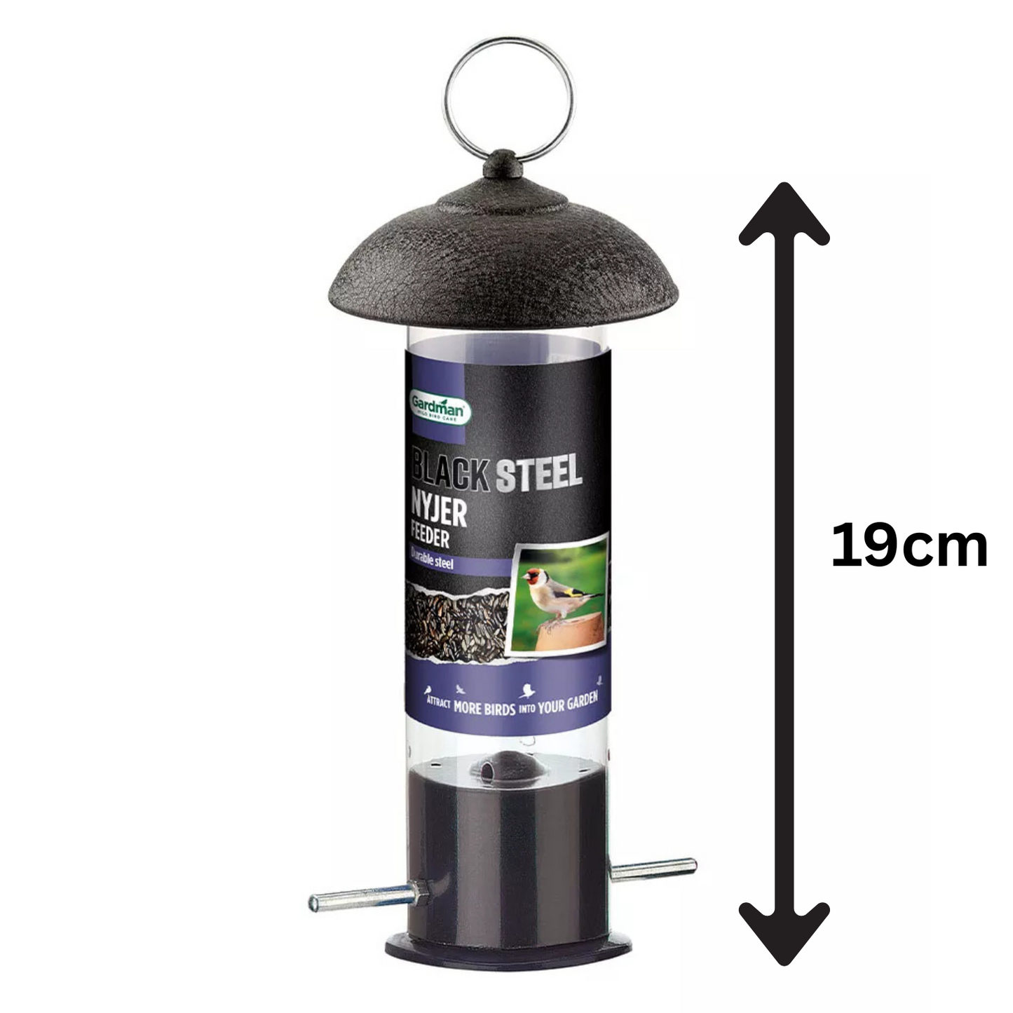 Gardman Black Nyjer/Niger Steel Wild Bird Feeder
