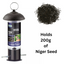 Gardman Black Nyjer/Niger Steel Wild Bird Feeder