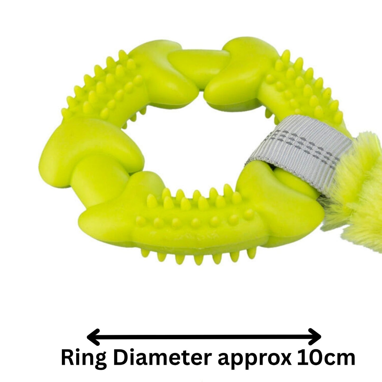 Trixie Tugger TRP Ring Dog Toy | Bungee Handle Tug Sports Toy