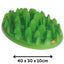Company of Animals GREEN Slow Interactive Feeder | Anti-Gulp Large Dog Bowl