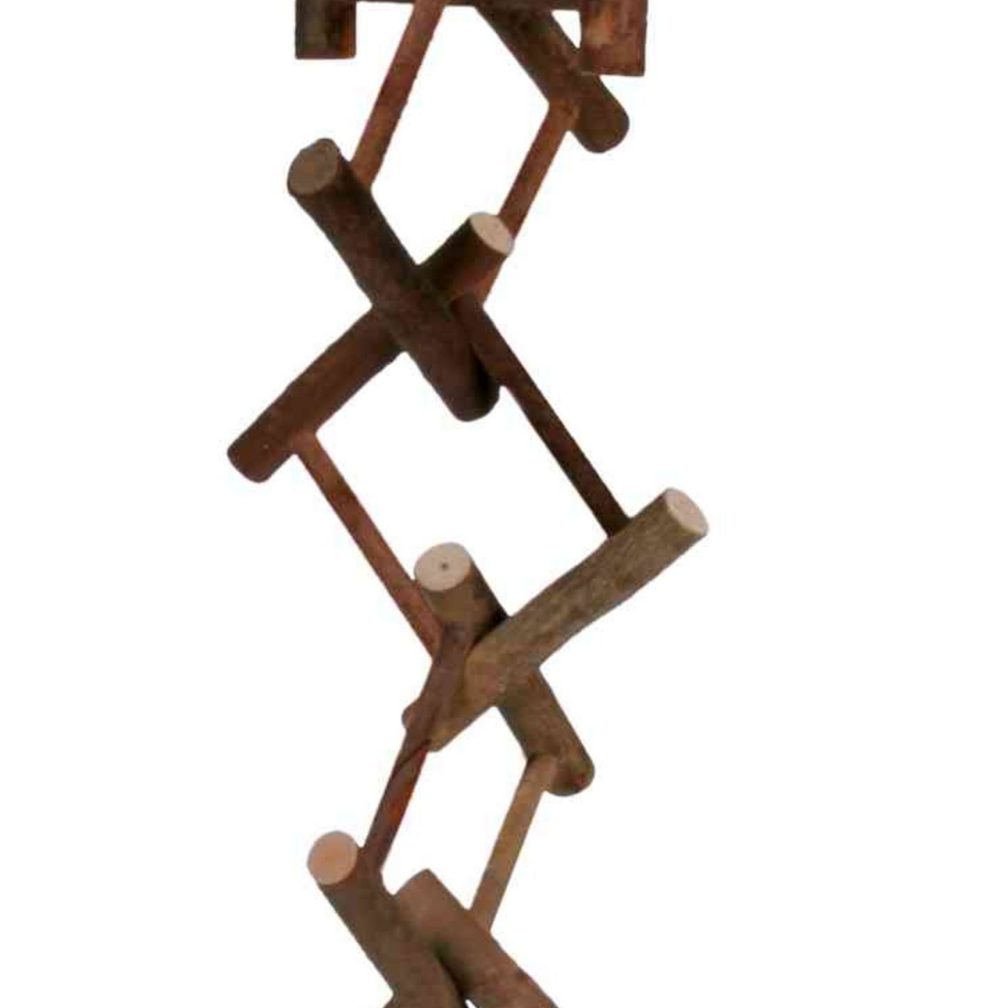 Trixie Natural Living Hanging Ladder - 12 Rung, 58cm - Bird Toy for Canaries & Budgies