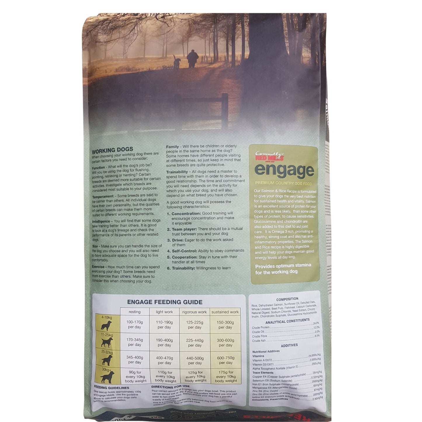 Red Mills Engage Salmon & Rice VAT Free Hypoallergenic Working Dog Food