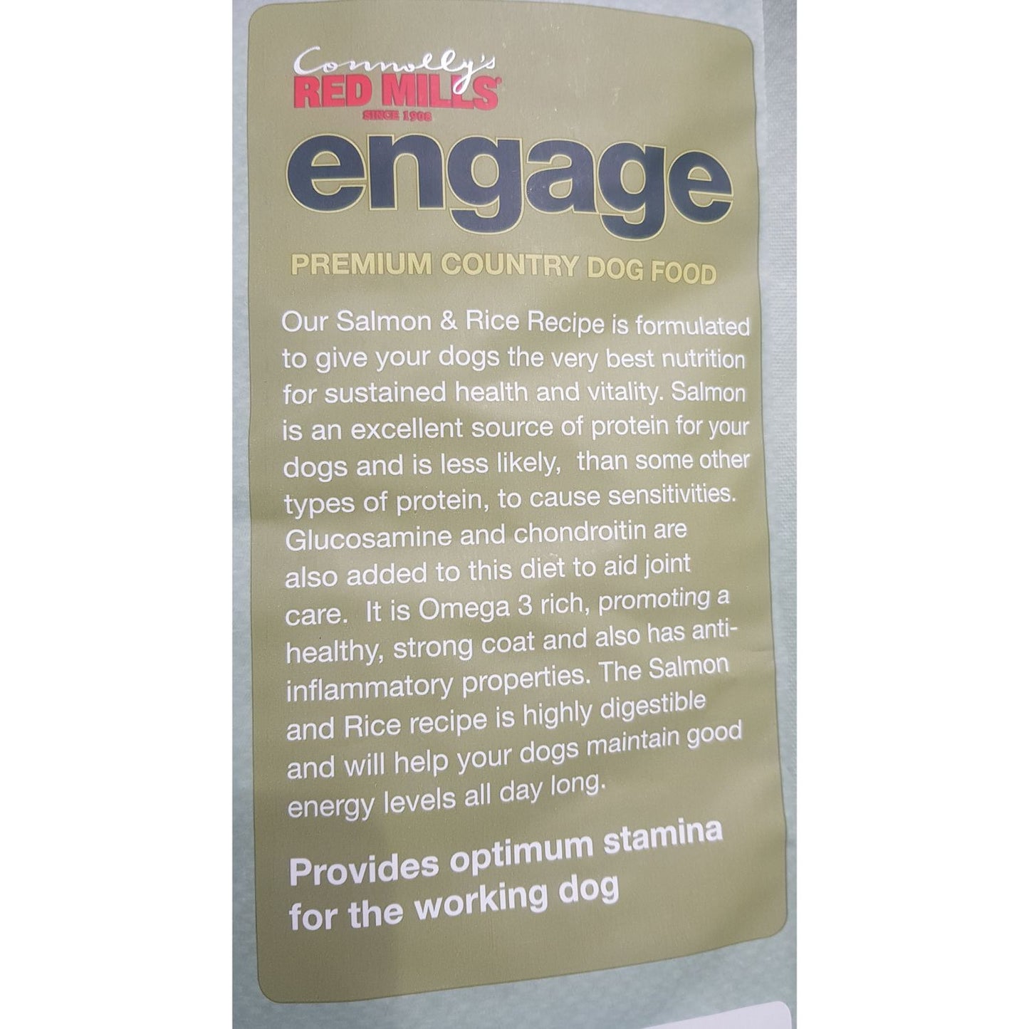 Red Mills Engage Salmon & Rice VAT Free Hypoallergenic Working Dog Food
