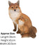 Vivid Arts Fox Cub with Mother A | Realistic Garden Ornament | Weatherproof Fox Statue