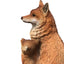 Vivid Arts Fox Cub with Mother A | Realistic Garden Ornament | Weatherproof Fox Statue