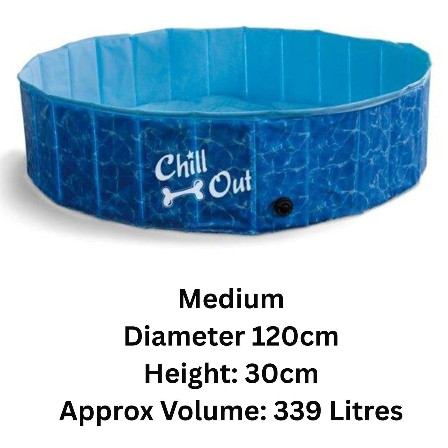 AFP Chill Out Dog Paddling Pool | Portable Summer Fun (Medium & Large) | Ireland & UK