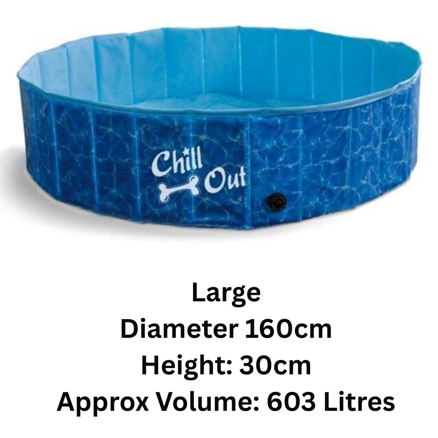AFP Chill Out Dog Paddling Pool | Portable Summer Fun (Medium & Large) | Ireland & UK
