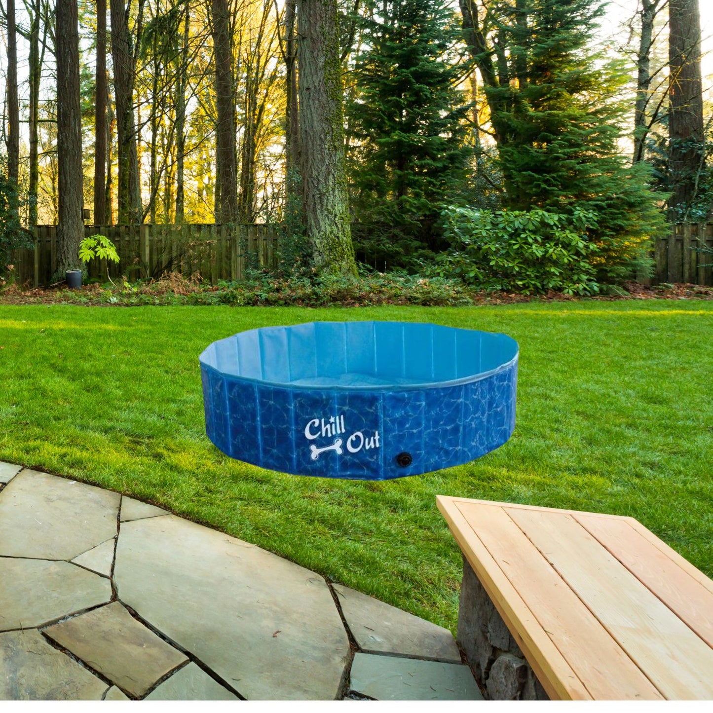 AFP Chill Out Dog Paddling Pool | Portable Summer Fun (Medium & Large) | Ireland & UK