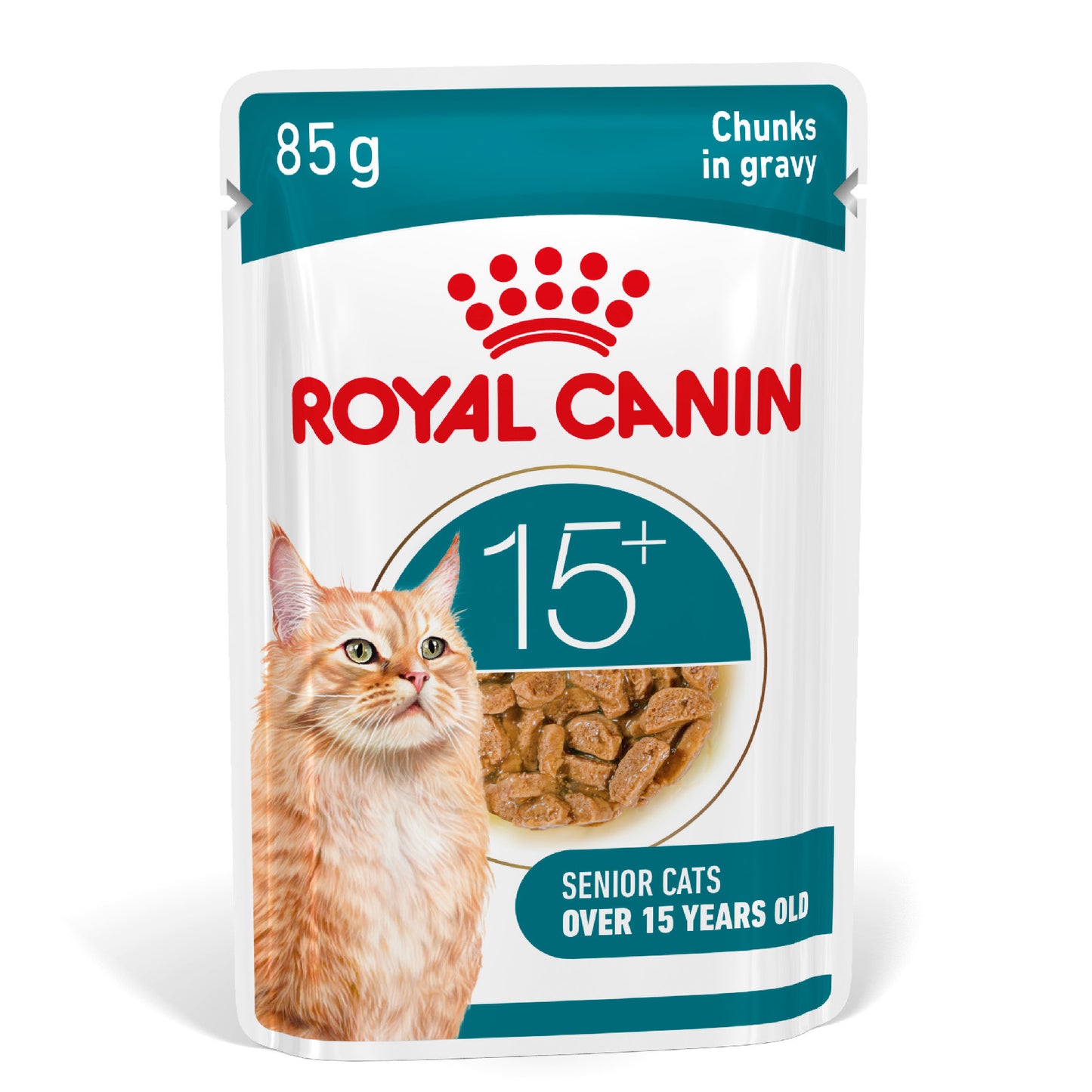 Royal Canin | Ageing 15+ Wet Cat Food Pouch In Gravy | Senior Cat Nutrition | 85g