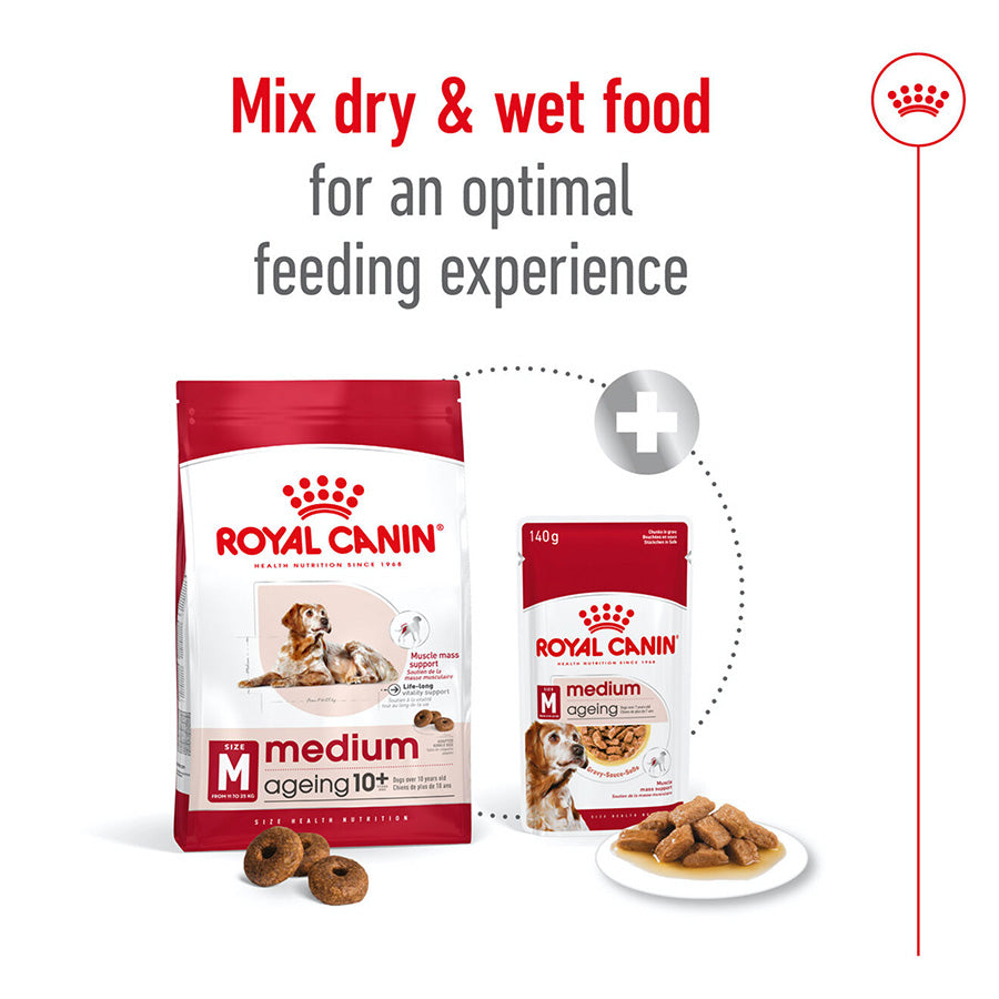 Royal Canin Medium Ageing 10+ 🐕 Size Health Nutrition Dry Dog Food
