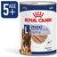Royal Canin dog food can for age 5+ with a German Shepherd on the label.