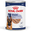 Royal Canin dog food can for adult dogs with a German Shepherd on the label