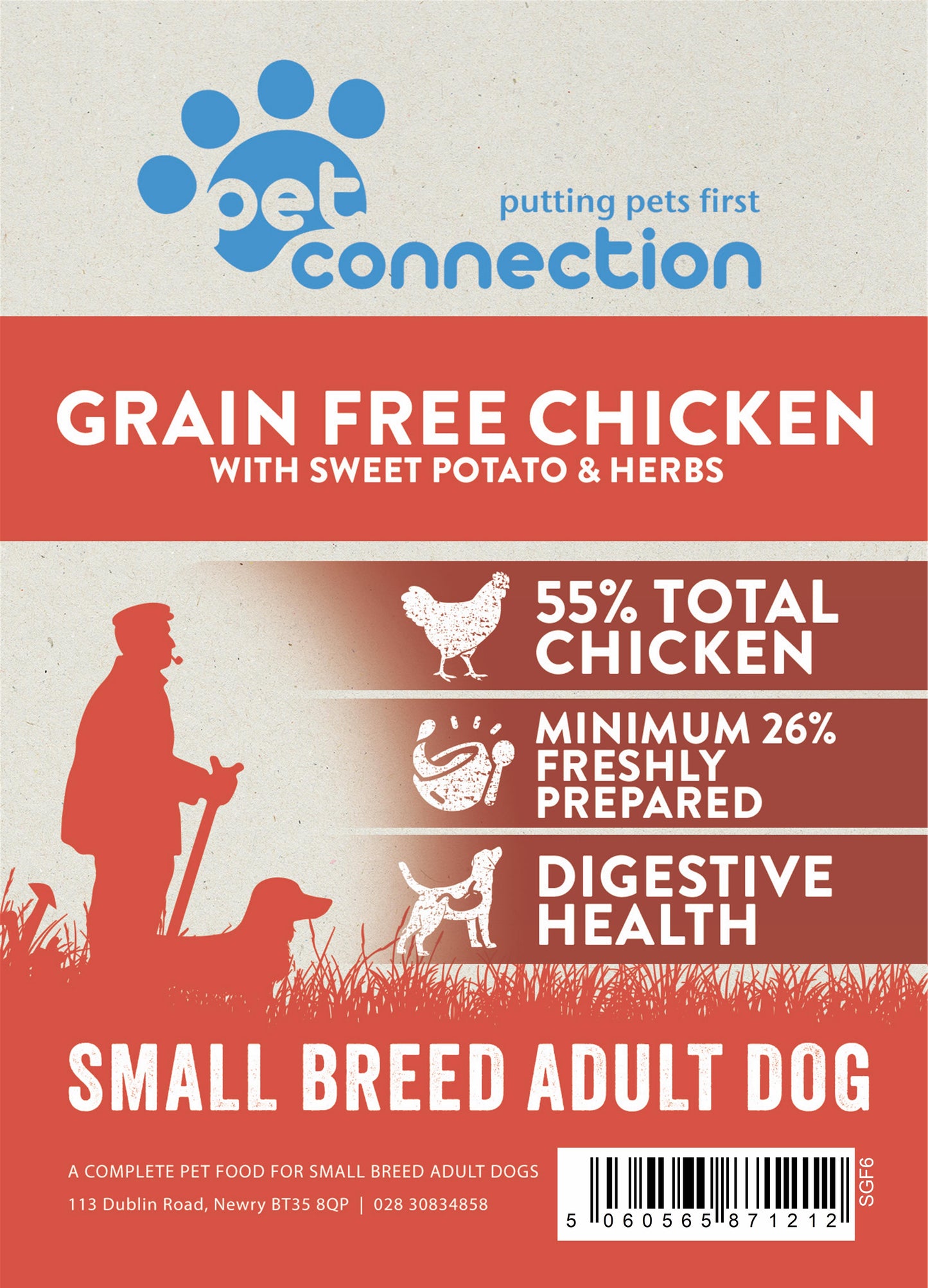 Chicken & Sweet Potato (Small Breed) | Hypoallergenic Dry Dog Food | Grain Free by Pet Connection