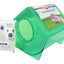 Green chinchilla bath house with packaging on a white background