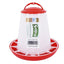 Supa Red & White Poultry Feeder | Durable, UK-Made, Twistlock Base