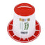 Supa Red & White Poultry Feeder | Durable, UK-Made, Twistlock Base