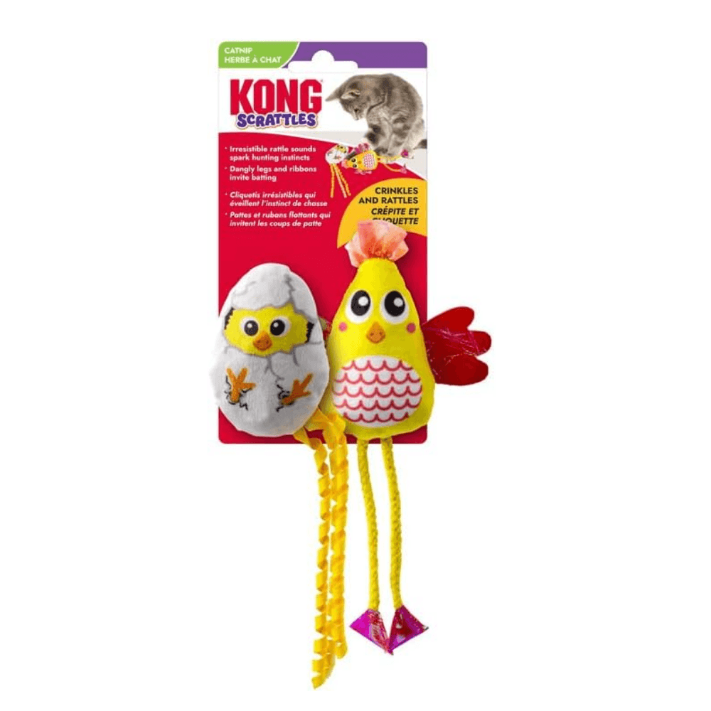Kong Scrattles Chicken 2pk