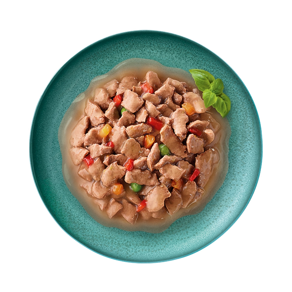 Sheba Cat Tray 85g Natures Collection Chicken Garnished with Red Pepper In Gravy