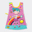 Childrens Apron Tabard Girls Rule the World (Suki Starburst) | Rachel Ellen Designs