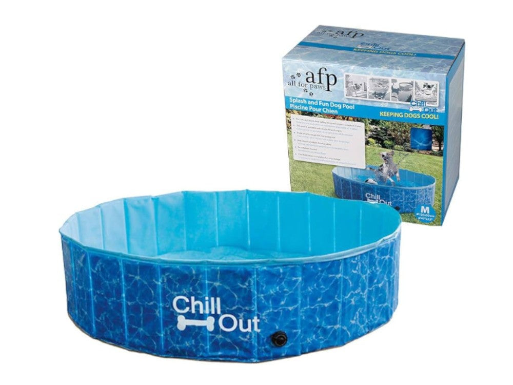 AFP Chill Out Dog Paddling Pool | Portable Summer Fun (Medium & Large) | Ireland & UK