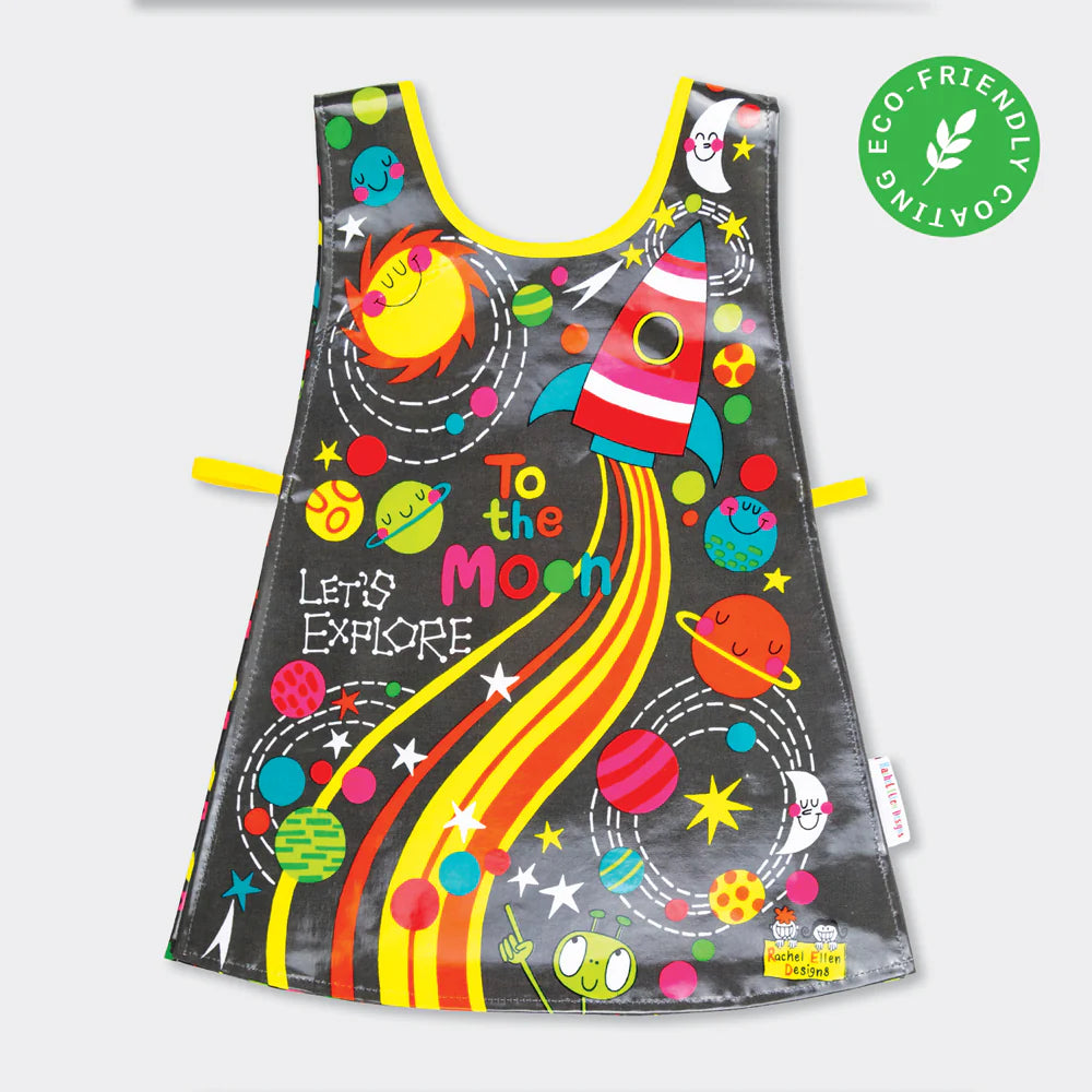 Childrens Apron Tabard To The Moon | Rachel Ellen Designs