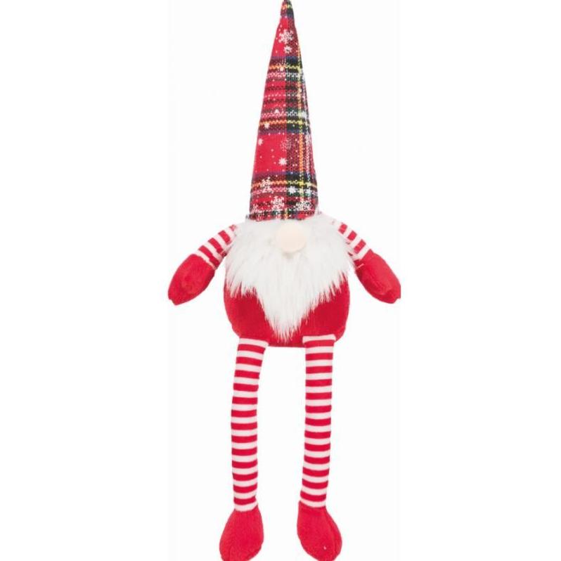 Trixie Christmas | Multitextured Festive Crinkle Gnome | Dog Plush Toy