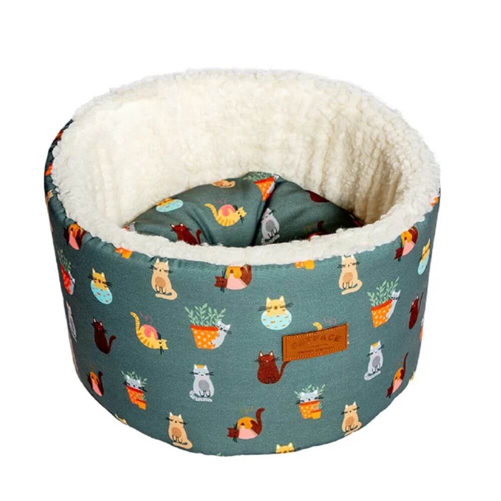 FatFace Mischievous Cats Cat Cosy Bed 50cm