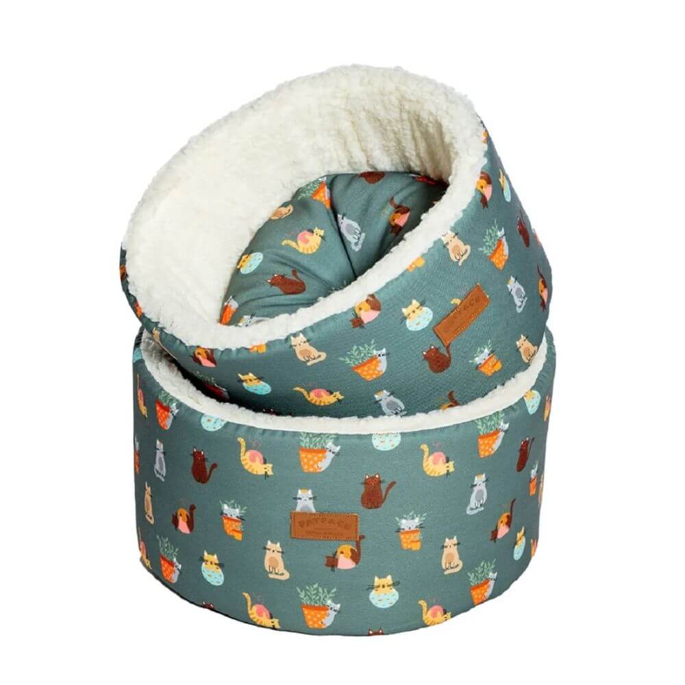 FatFace Mischievous Cats Cat Cosy Bed 50cm