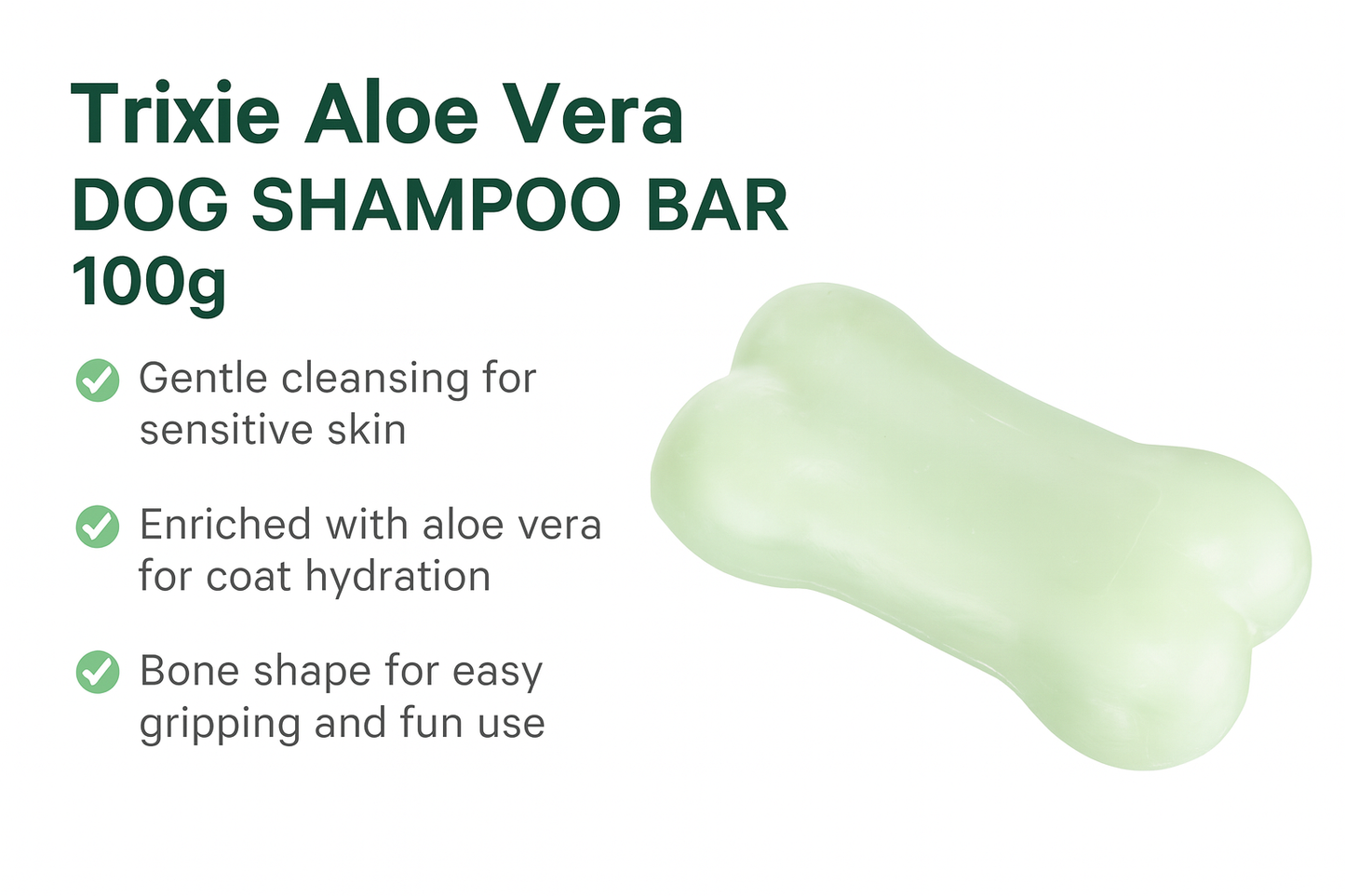 Trixie Aloe Vera Shampoo Bar 100g