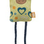 Trixie | Cat Play Cushion | Soft Fabric Toy with Rustling Foil & Strings | 10cm | Assorted Colours