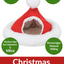 Trixie | Christmas Small Pet Hide | Santa Hat Cuddly Cave