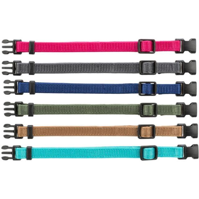 TRIXIE | Puppy Whelping Collars | 6 Pack Adjustable Collars| Vibrant & Pastel Colours | Small–Medium & Medium–Large