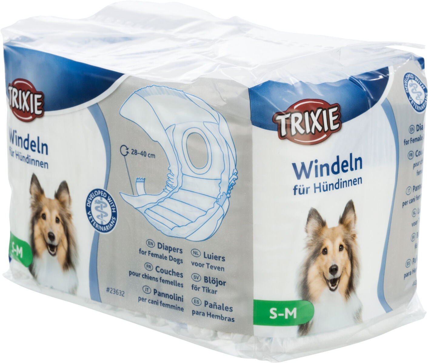 Trixie | Incontinence Care | Female Dog Nappy Diapers - 12 Pack