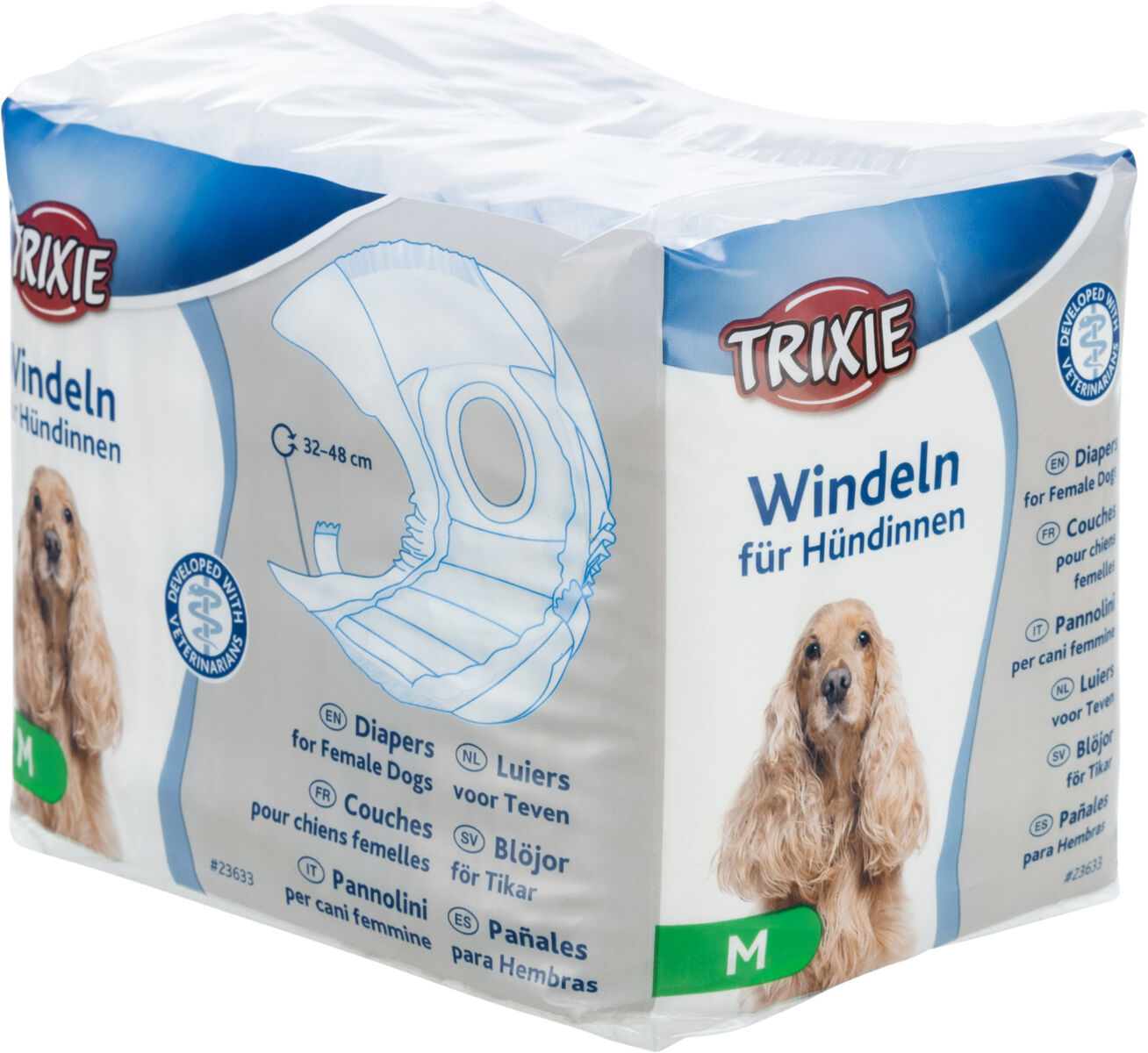Trixie | Incontinence Care | Female Dog Nappy Diapers - 12 Pack