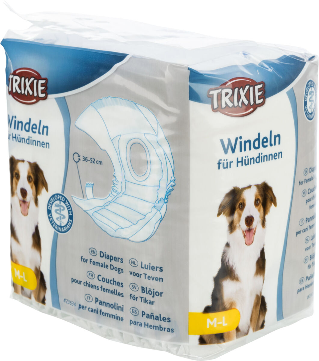 Trixie | Incontinence Care | Female Dog Nappy Diapers - 12 Pack