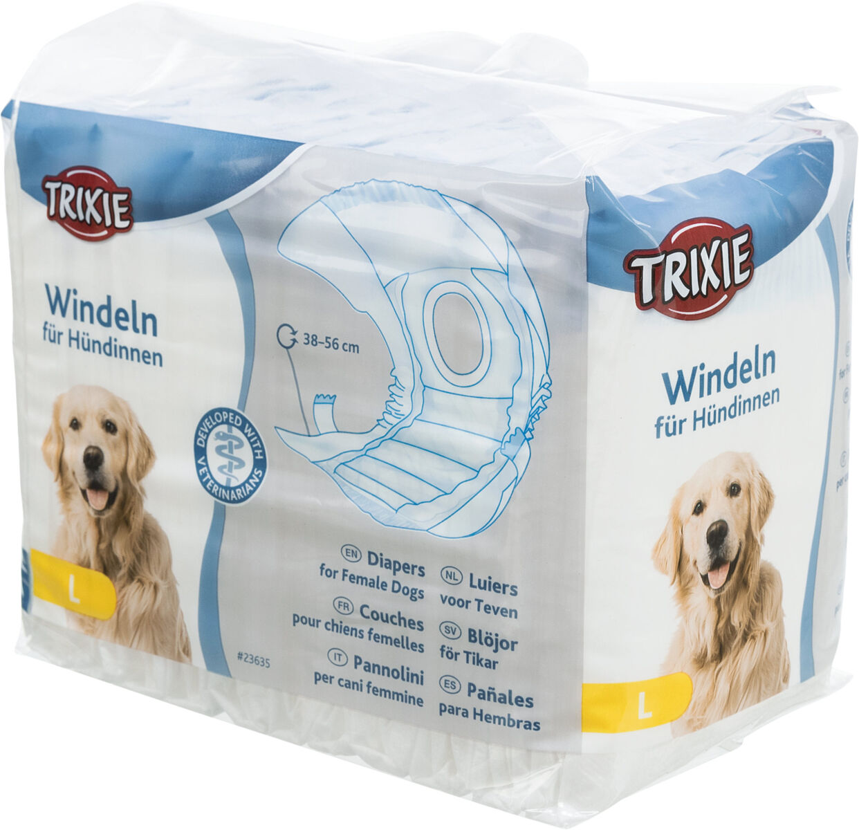 Trixie | Incontinence Care | Female Dog Nappy Diapers - 12 Pack