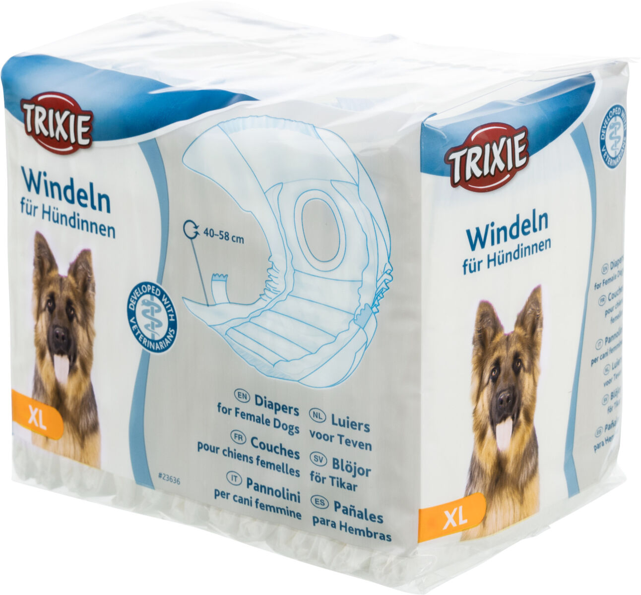 Trixie | Incontinence Care | Female Dog Nappy Diapers - 12 Pack