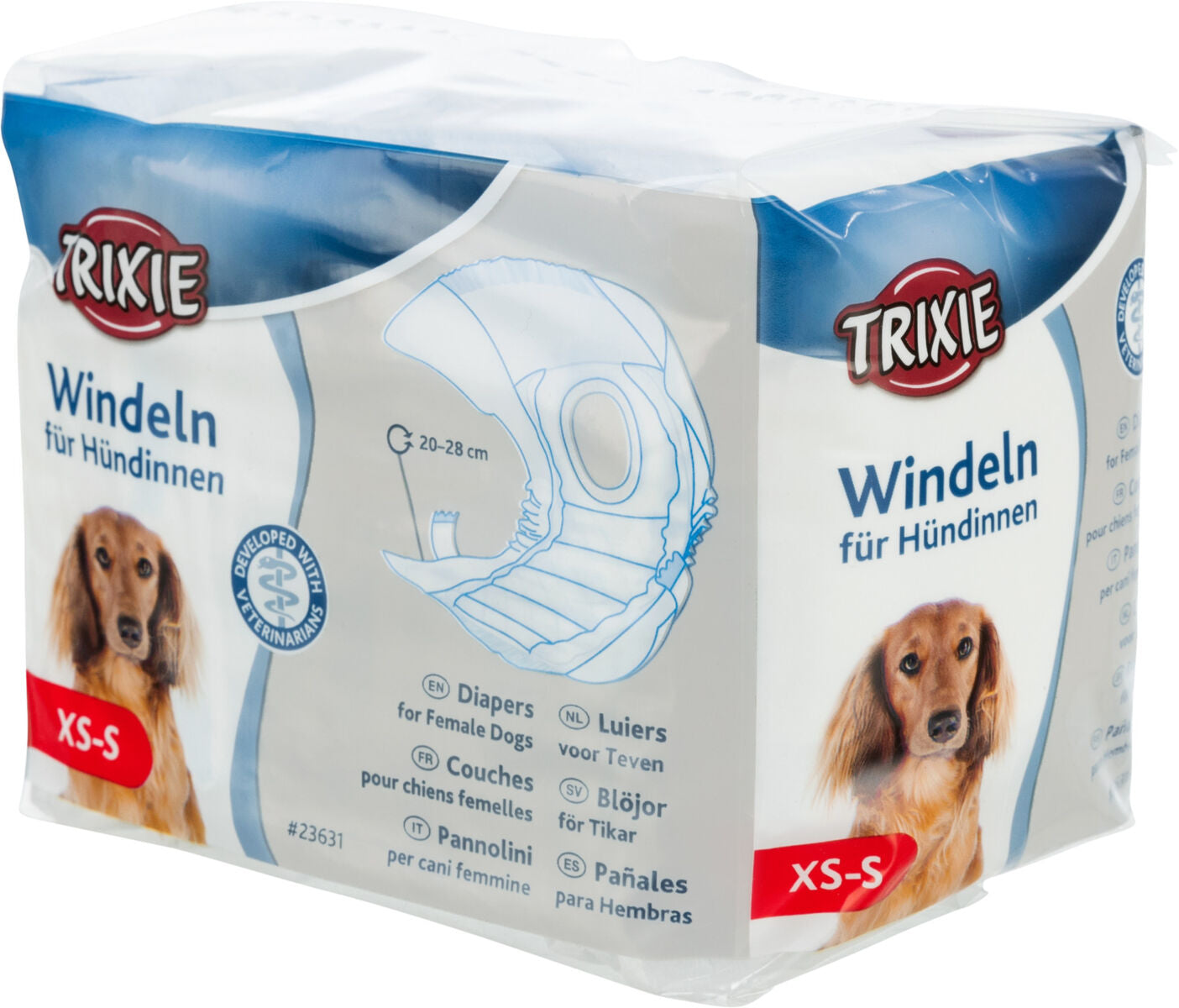 Trixie | Incontinence Care | Female Dog Nappy Diapers - 12 Pack