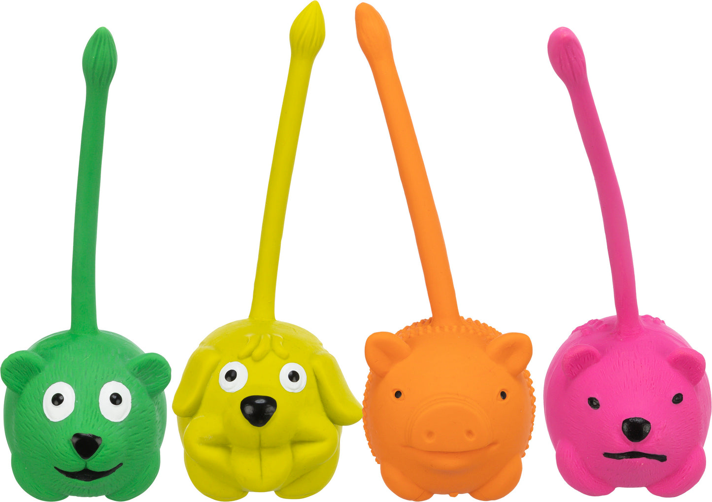 Trixie | Latex Animal Ball With Tail | Dog Toy