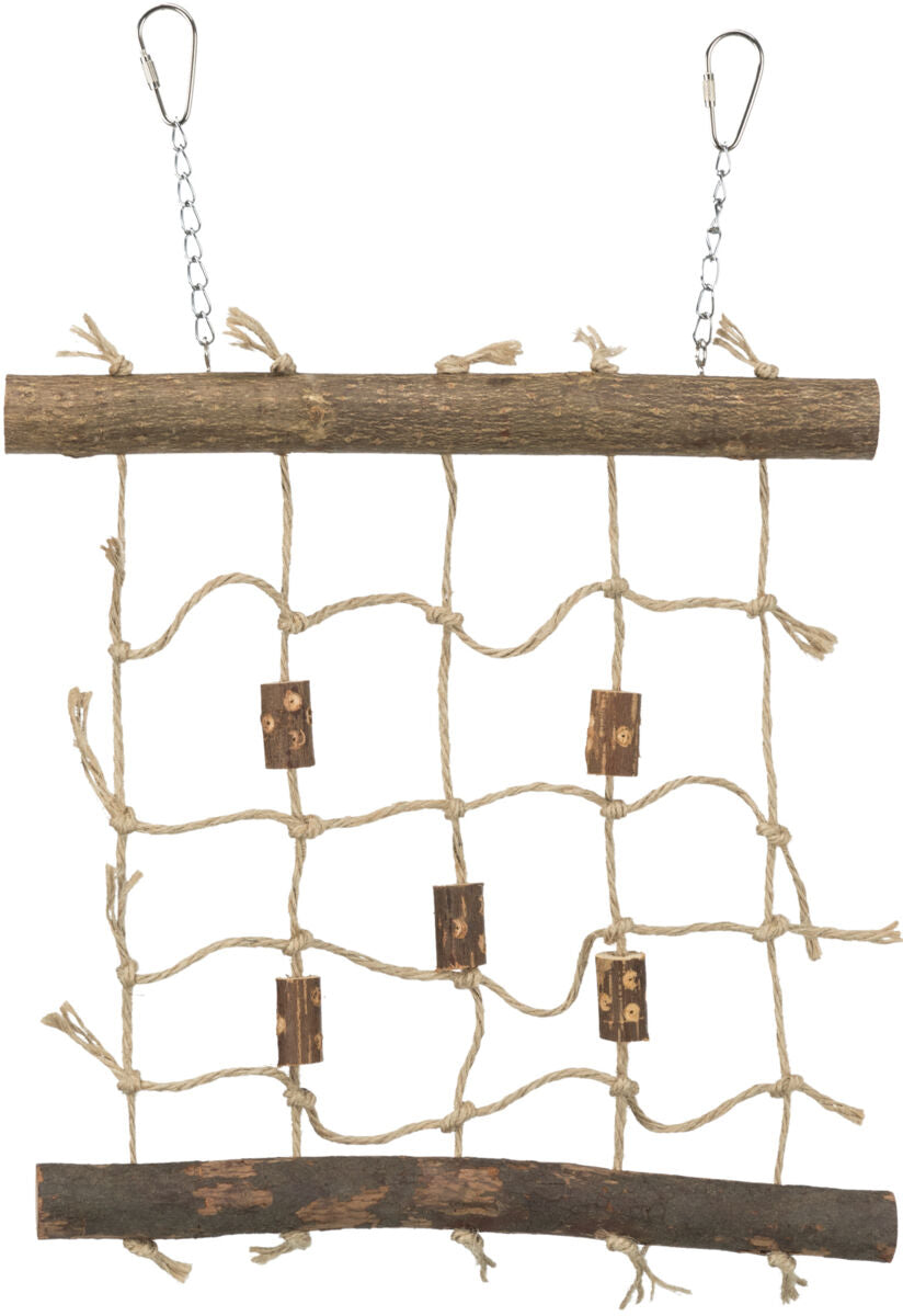 Trixie | Natural Living Rope Bird Climbing Wall | Activity Toy