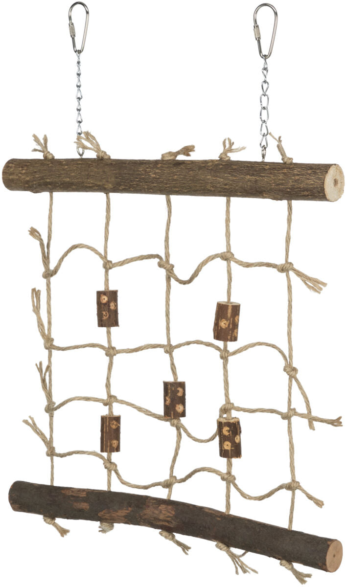 Trixie | Natural Living Rope Bird Climbing Wall | Activity Toy