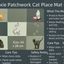 Trixie | Patchwork Cat Place Mat | 44 28 Cm | Grey
