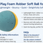 Trixie | Play Foam Rubber Soft Ball for Cats | Lightweight Bouncy Cat Toy