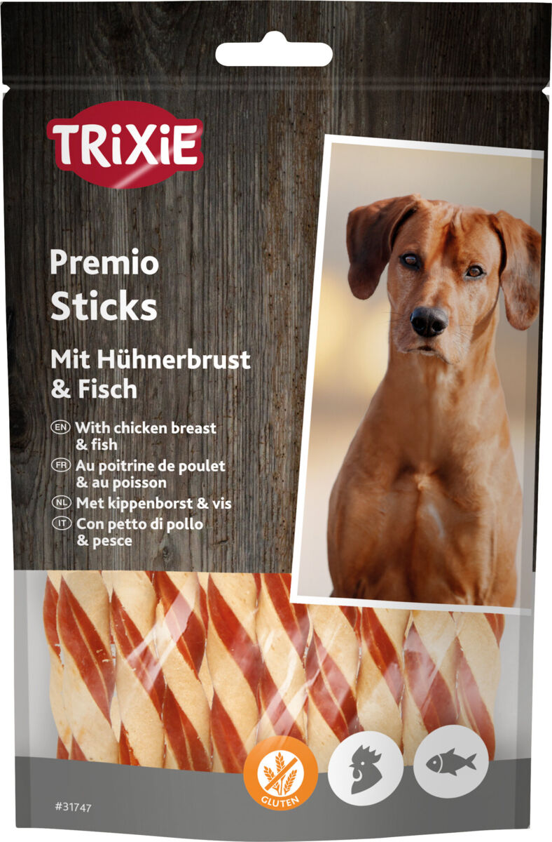 Premio Chicken & Fish Treat Sticks Gluten Free Dog Treats by Trixie - 80g
